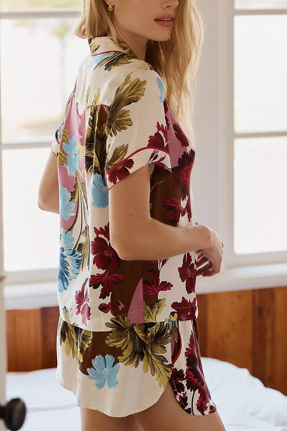 Lyrebird Neela Pajama Top in LB Silky Chartreuse