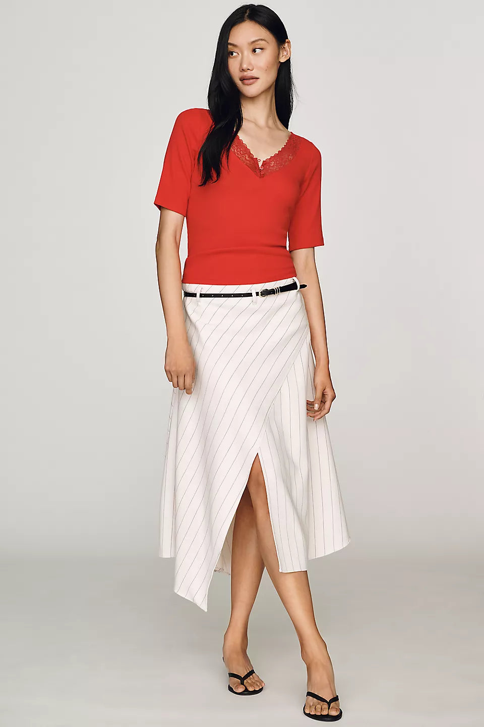 Maeve V-Neck Henley T-Shirt