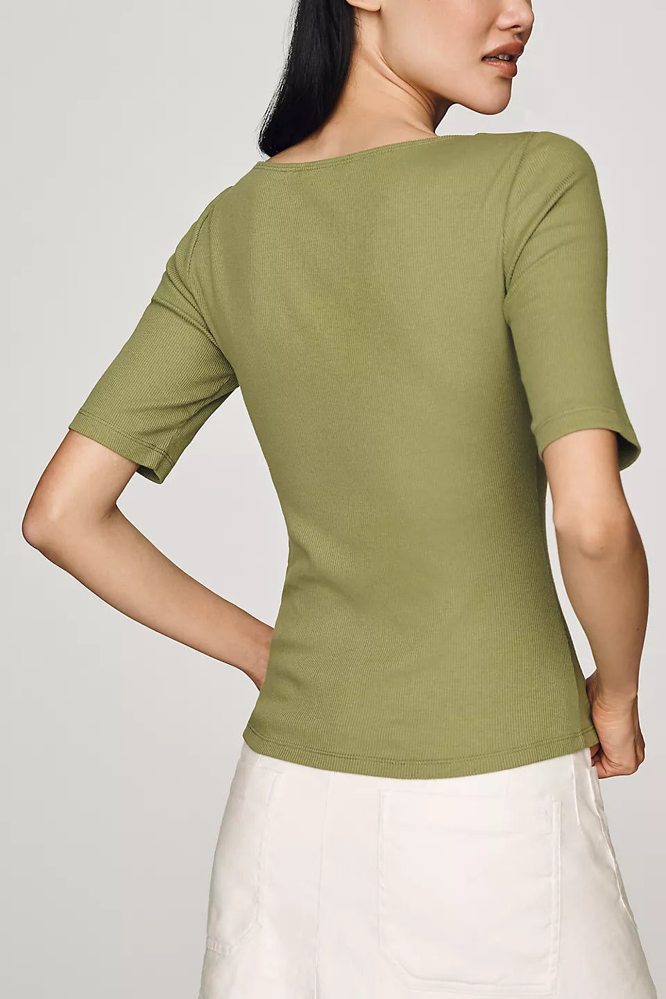 Maeve V-Neck Henley T-Shirt
