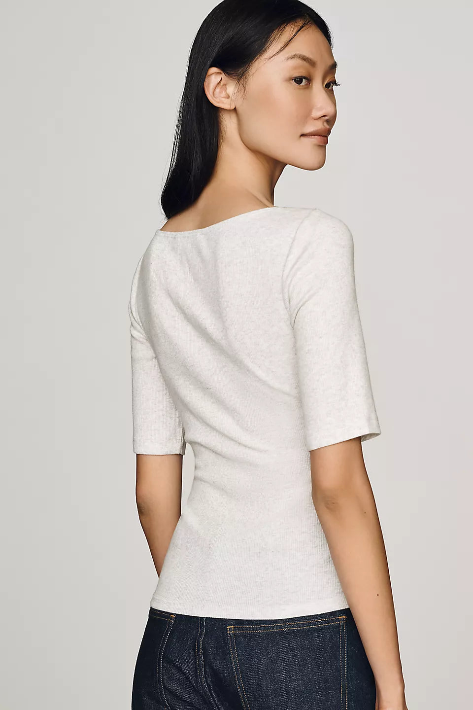 Maeve V-Neck Henley T-Shirt
