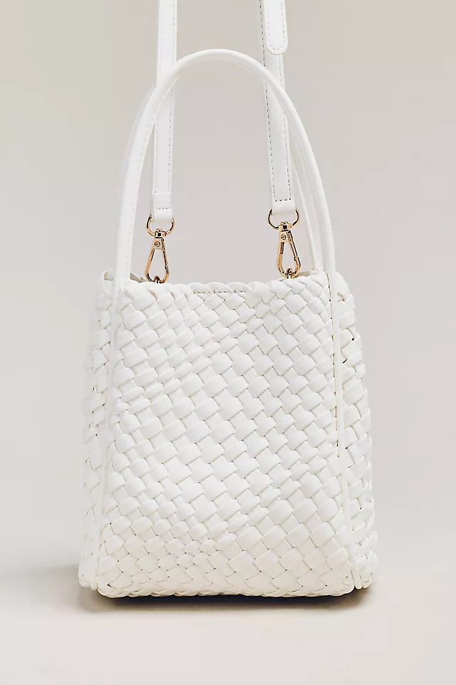 Hollace Woven Mini Tote Bag