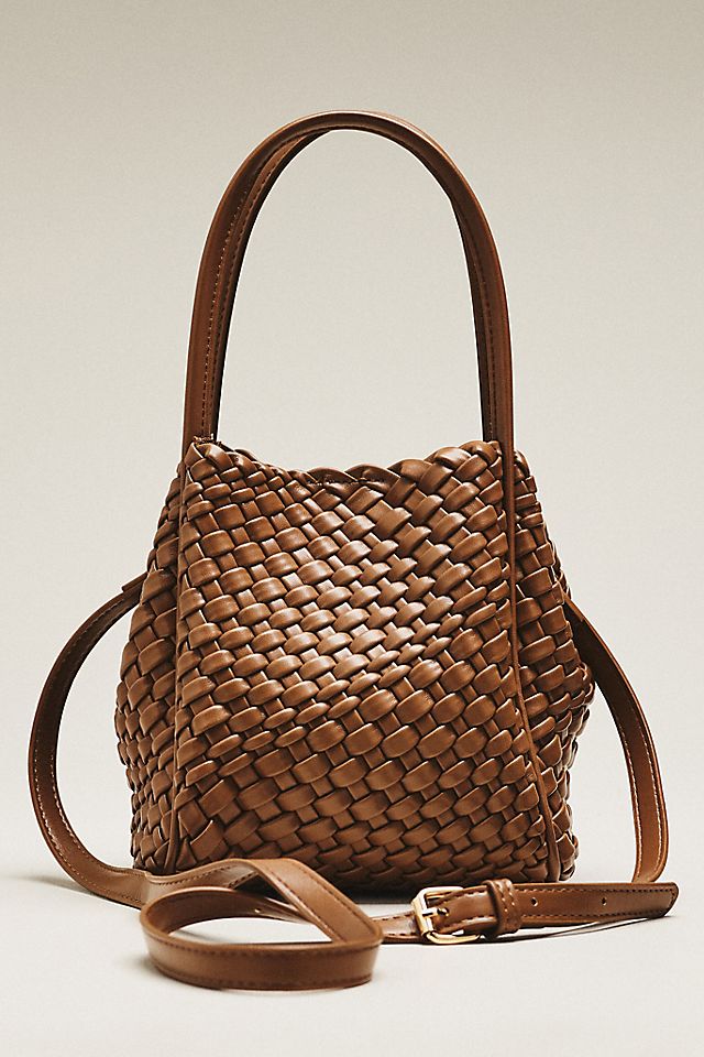 By Anthropologie Hollace Woven Mini Tote Bag