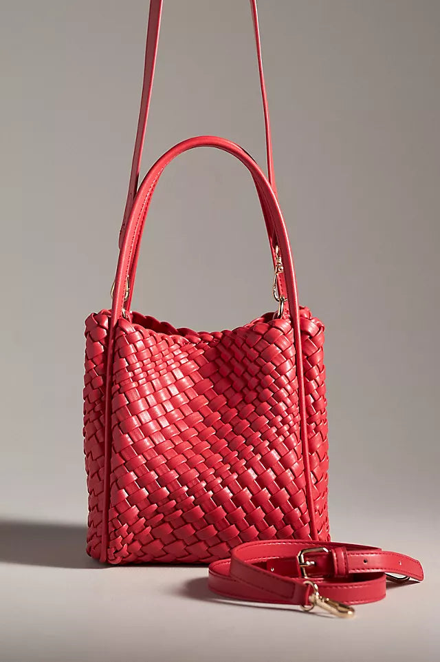 Hollace Woven Mini Tote Bag
