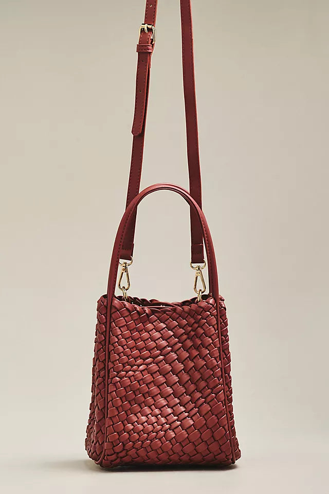 Hollace Woven Mini Tote Bag