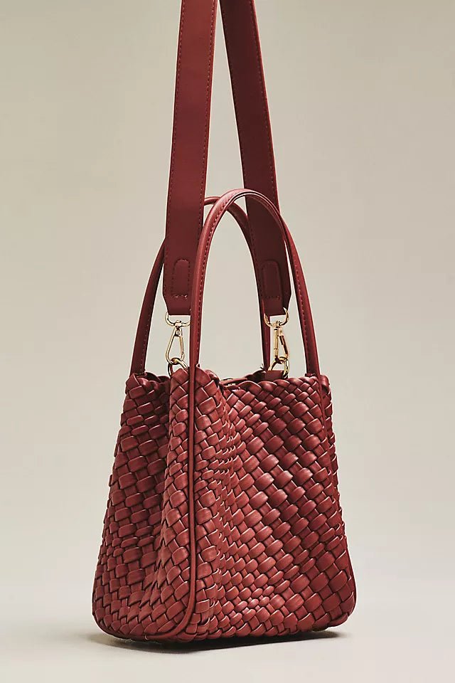Hollace Woven Mini Tote Bag