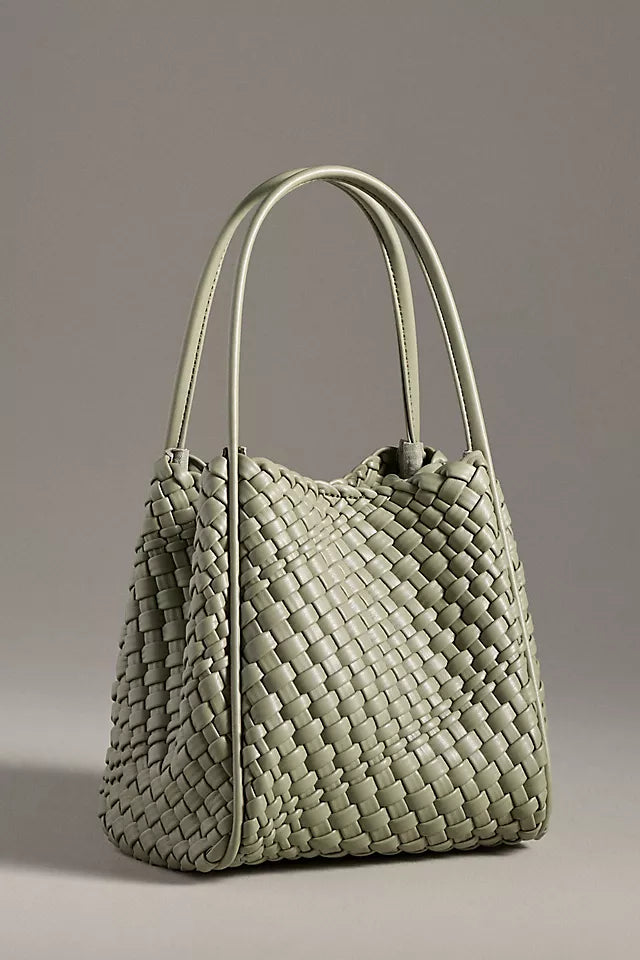 Hollace Woven Mini Tote Bag