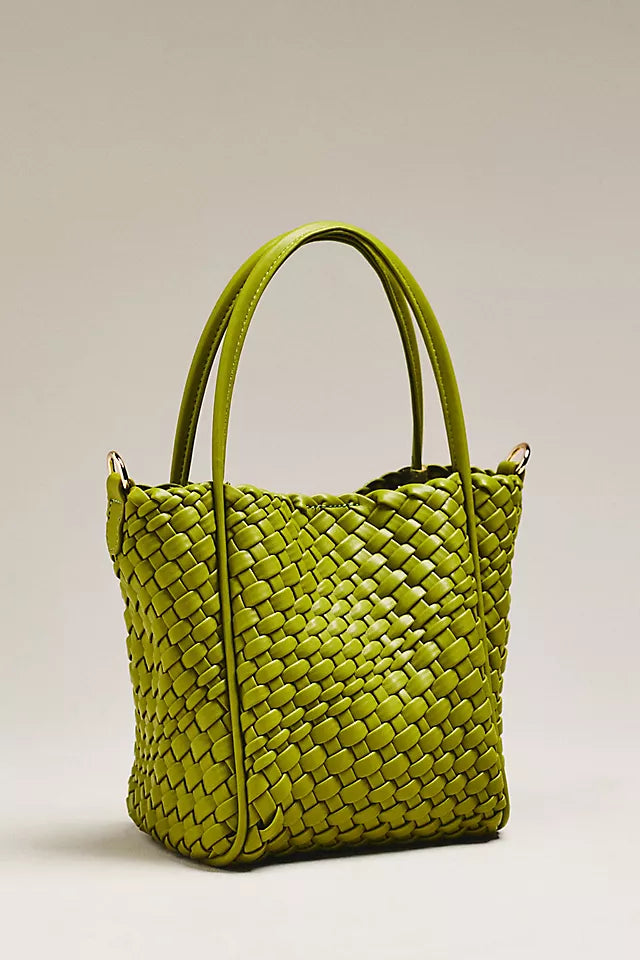 Hollace Woven Mini Tote Bag