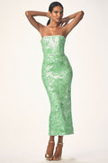 Helsi Leslie Strapless Stretch Sequin Midi Dress