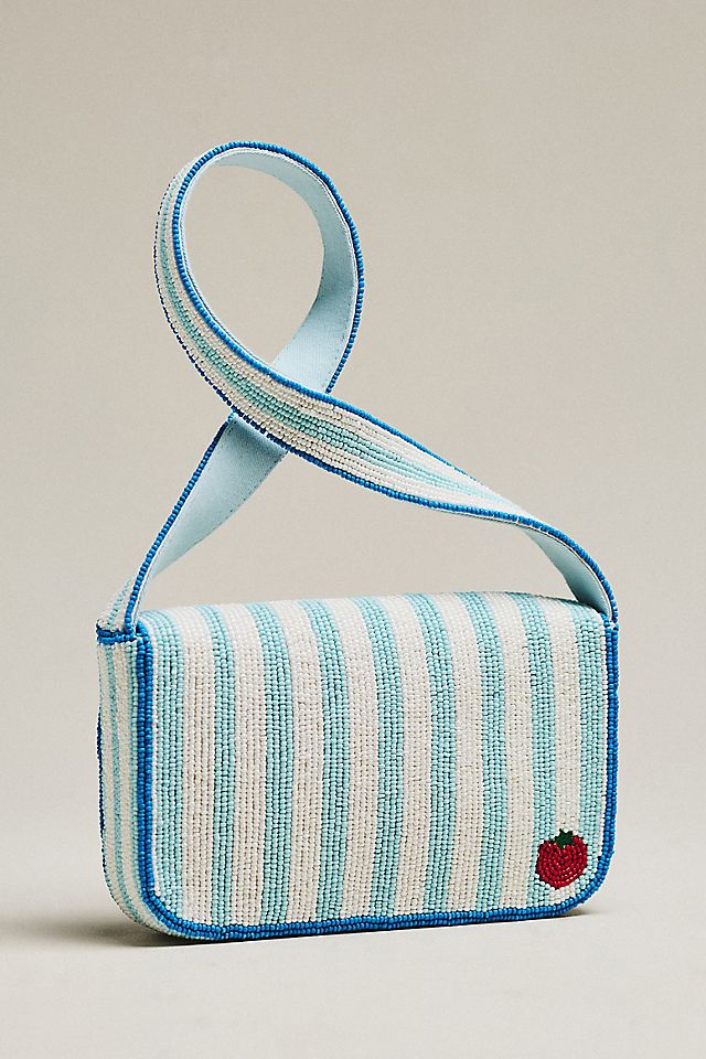 By Anthropologie Fiona Beaded Shoulder Bag