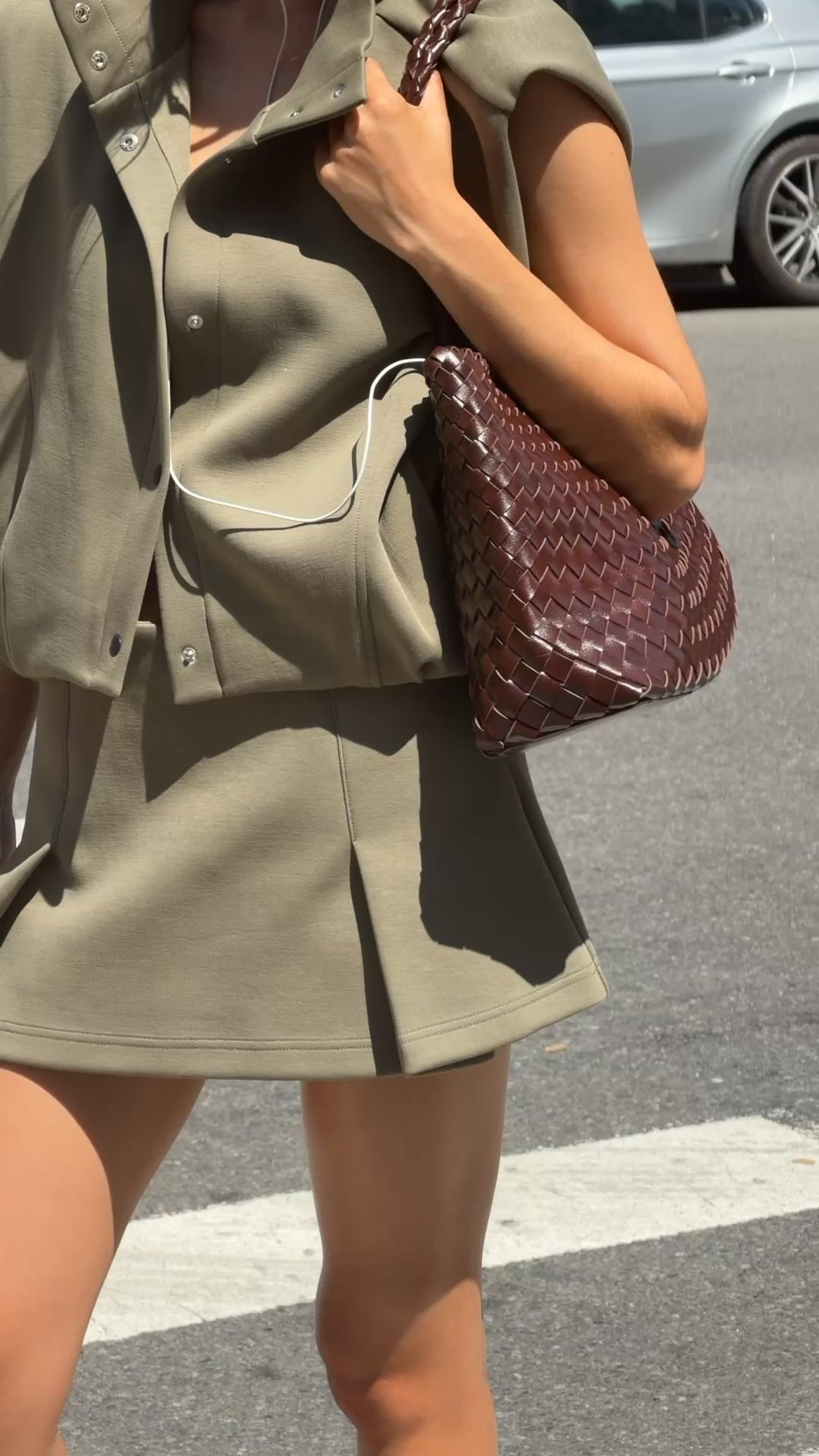 By Anthropologie Calla Large Woven Satchel Bag
